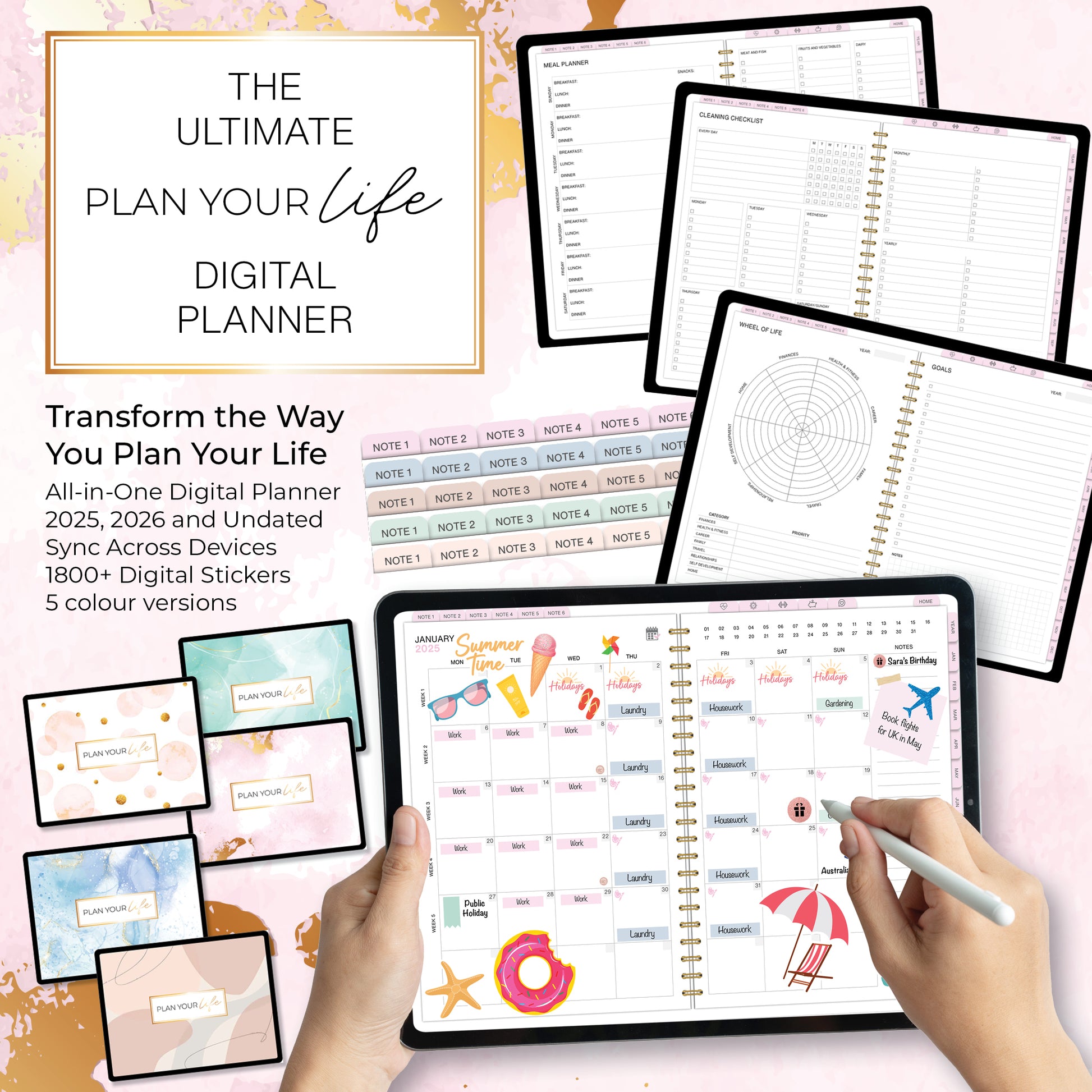 Ultimate Plan Your Life Digital Planner - Plan Your Life